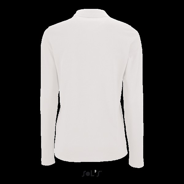SOL'S PERFECT LSL WOMEN - LONG-SLEEVE PIQUÉ POLO SHIRT Fehér 