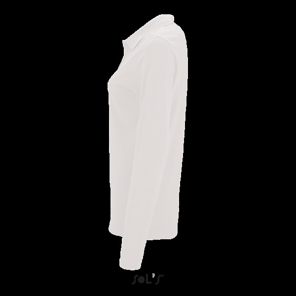 SOL'S PERFECT LSL WOMEN - LONG-SLEEVE PIQUÉ POLO SHIRT Fehér 