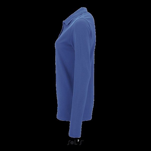 SOL'S PERFECT LSL WOMEN - LONG-SLEEVE PIQUÉ POLO SHIRT Kék 