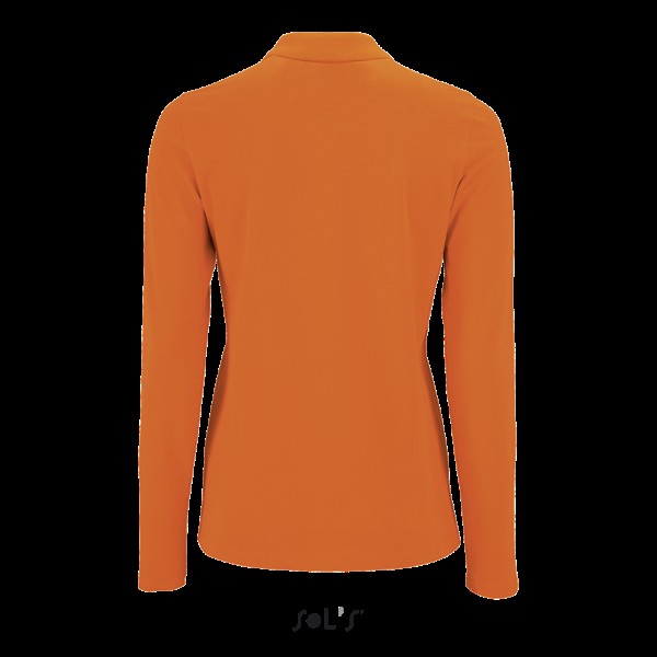 SOL'S PERFECT LSL WOMEN - LONG-SLEEVE PIQUÉ POLO SHIRT Narancssárga 