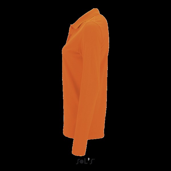 SOL'S PERFECT LSL WOMEN - LONG-SLEEVE PIQUÉ POLO SHIRT Narancssárga 