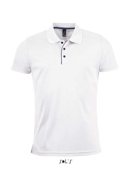 SOL'S PERFORMER MEN - SPORTS POLO SHIRT Fehér 