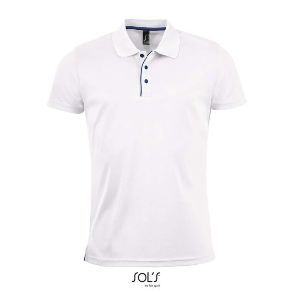 SOL'S PERFORMER MEN - SPORTS POLO SHIRT Fehér 