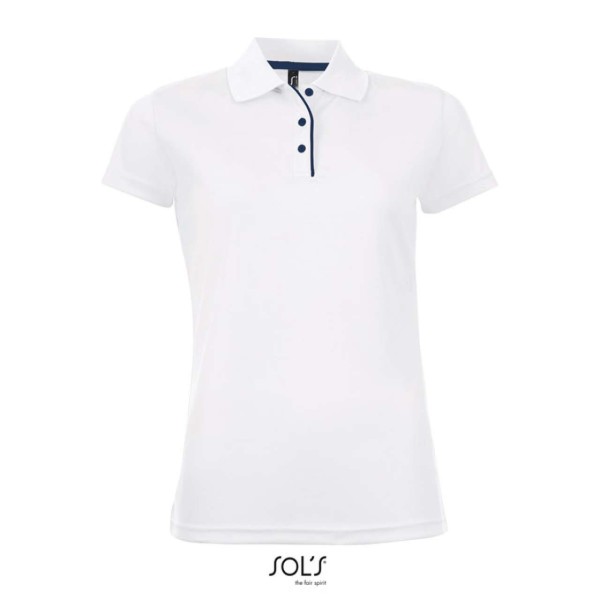 SOL'S PERFORMER WOMEN - SPORTS POLO SHIRT Fehér 