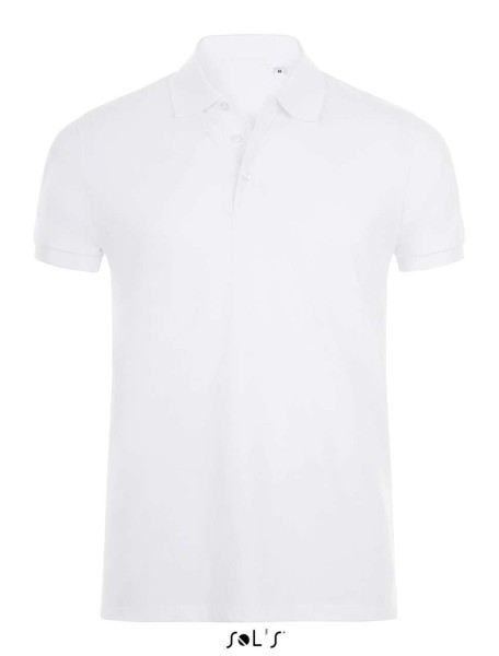 SOL'S PHOENIX MEN - COTTON-ELASTANE POLO SHIRT Fehér 