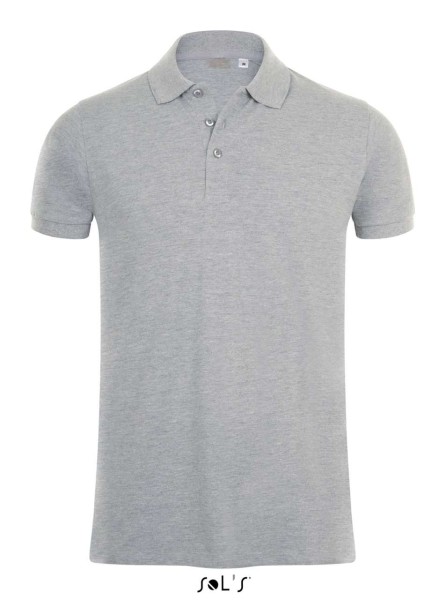 SOL'S PHOENIX MEN - COTTON-ELASTANE POLO SHIRT Szürke 