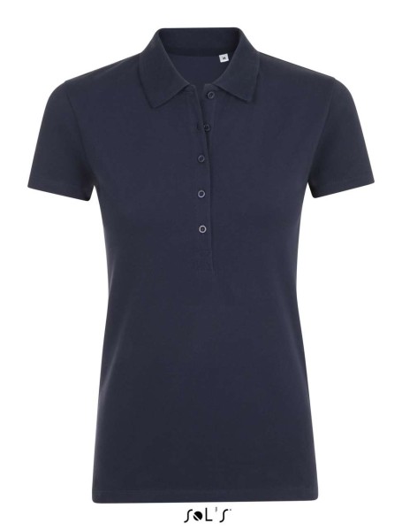 SOL'S PHOENIX WOMEN - COTTON-ELASTANE POLO SHIRT Kék 