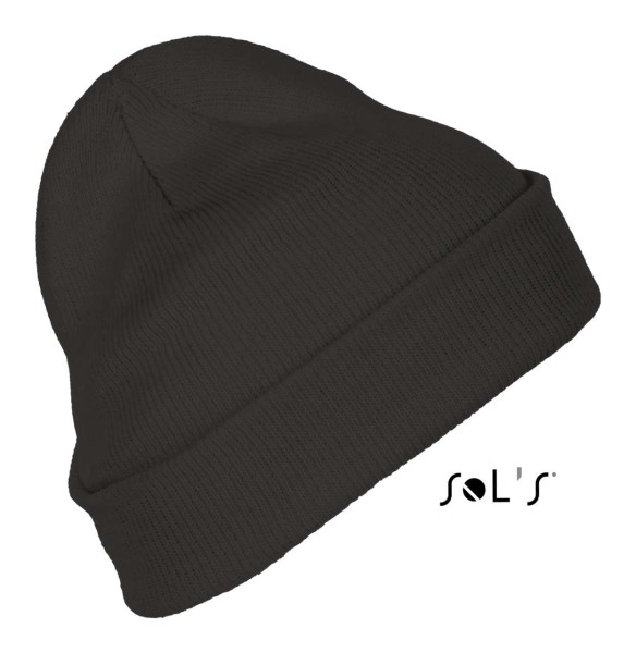 SOL'S PITTSBURGH - SOLID-COLOUR BEANIE WITH CUFFED DESIGN Szürke 