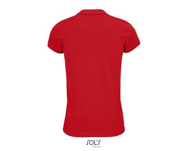 SOL'S PLANET WOMEN - POLO SHIRT Piros 