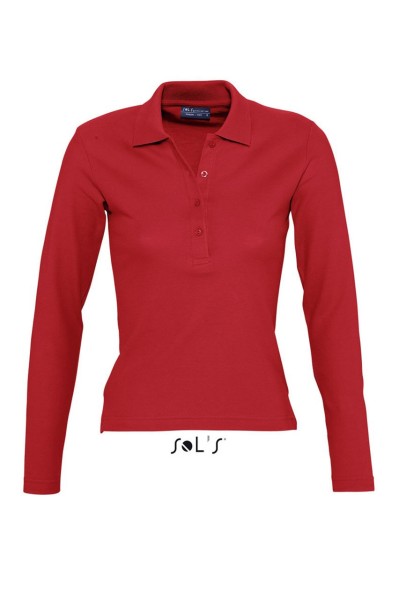 SOL'S PODIUM - WOMEN'S POLO SHIRT Piros 