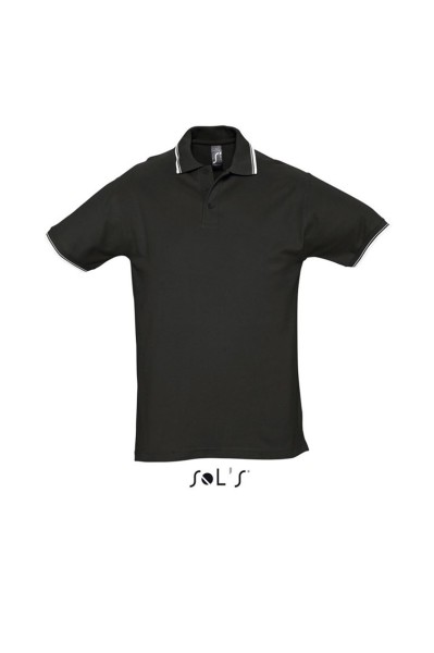 SOL'S PRACTICE MEN - POLO SHIRT Fekete 