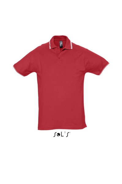 SOL'S PRACTICE MEN - POLO SHIRT Piros 
