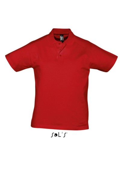 SOL'S PRESCOTT MEN - POLO SHIRT Piros 