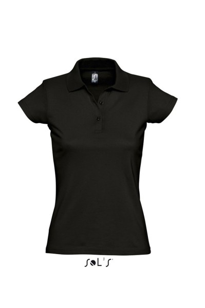 SOL'S PRESCOTT WOMEN - POLO SHIRT Fekete 