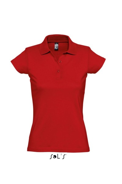 SOL'S PRESCOTT WOMEN - POLO SHIRT Piros 
