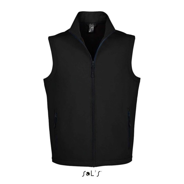 SOL'S RACE BW MEN - SOFTSHELL BODYWARMER Fekete 