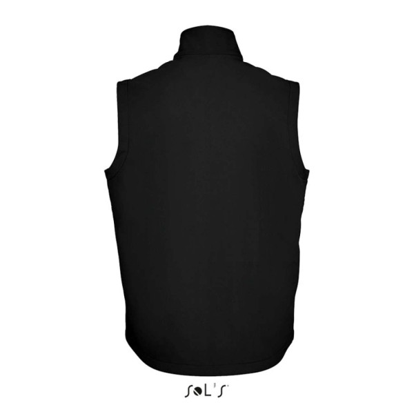 SOL'S RACE BW MEN - SOFTSHELL BODYWARMER Fekete 