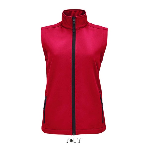 SOL'S RACE BW WOMEN - SOFTSHELL BODYWARMER Piros 