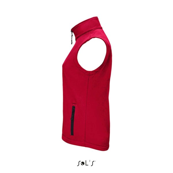 SOL'S RACE BW WOMEN - SOFTSHELL BODYWARMER Piros 