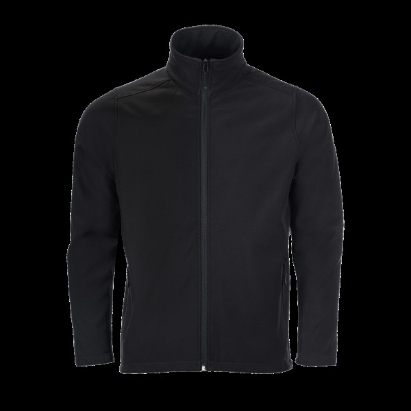 SOL'S RACE MEN - SOFTSHELL ZIP JACKET Fekete 