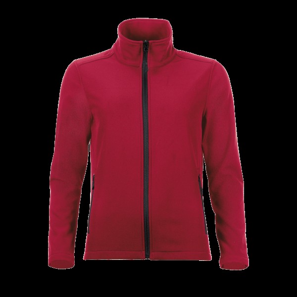 SOL'S RACE WOMEN - SOFTSHELL ZIP JACKET Piros 