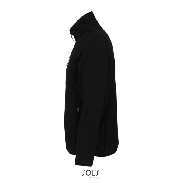 SOL'S RADIAN MEN - SOFTSHELL ZIP JACKET Fekete 