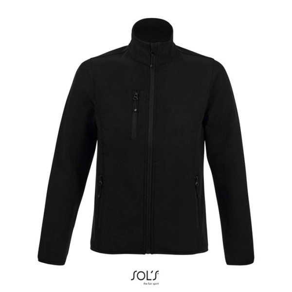 SOL'S RADIAN WOMEN - SOFTSHELL ZIP JACKET Fekete 