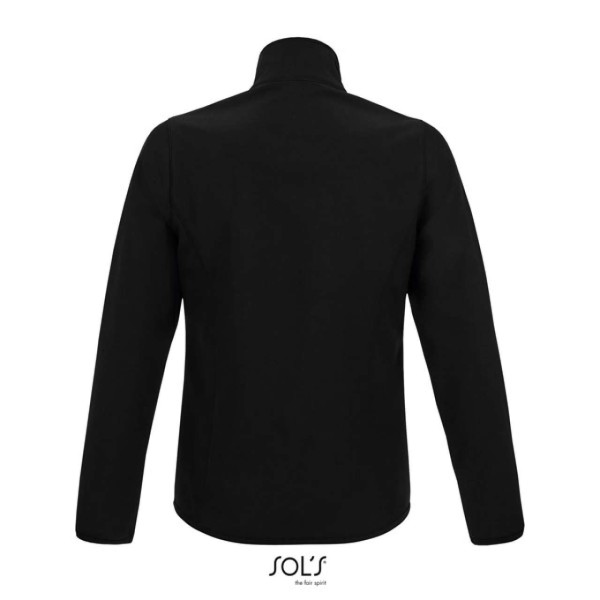 SOL'S RADIAN WOMEN - SOFTSHELL ZIP JACKET Fekete 