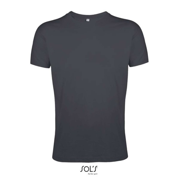 SOL'S REGENT FIT - FÉRFI KÖRNYAKÚ TESTHEZÁLLÓ PÓLÓ Szürke 