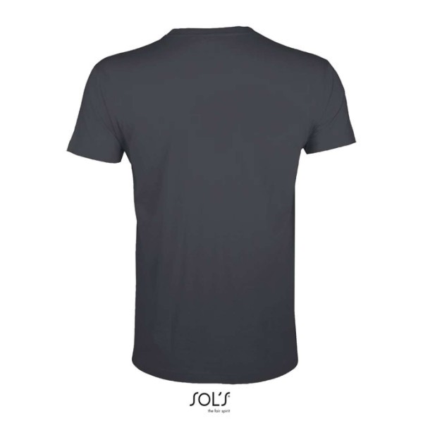 SOL'S REGENT FIT - FÉRFI KÖRNYAKÚ TESTHEZÁLLÓ PÓLÓ Szürke 