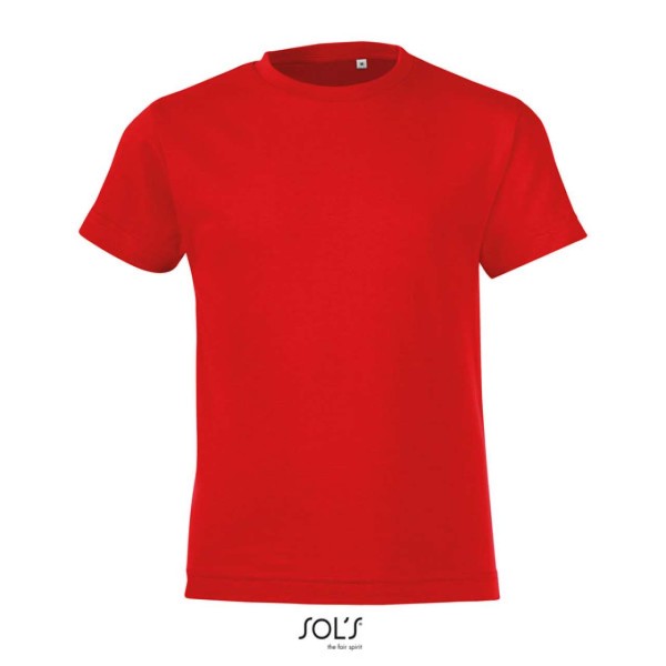 SOL'S REGENT FIT KIDS' - ROUND NECK T-SHIRT Piros 