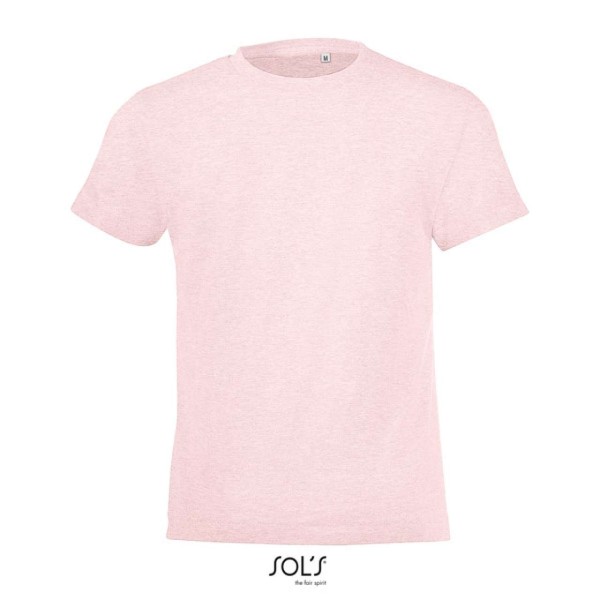 SOL'S REGENT FIT KIDS' - ROUND NECK T-SHIRT Rózsaszín 