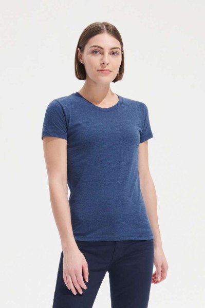 SOL'S REGENT FIT WOMEN - KÖRNYAKÚ TESTHEZÁLLÓ PÓLÓ Fehér 