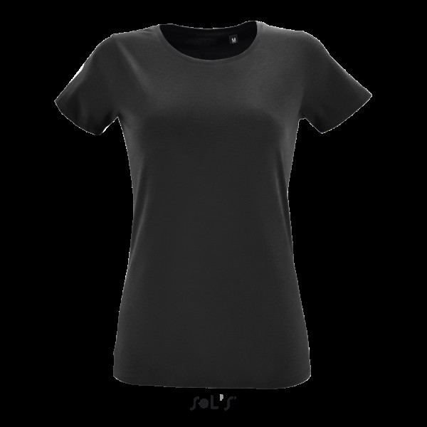 SOL'S REGENT FIT WOMEN - KÖRNYAKÚ TESTHEZÁLLÓ PÓLÓ Fekete 