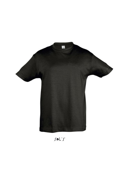 SOL'S REGENT KIDS' - ROUND NECK T-SHIRT Fekete 