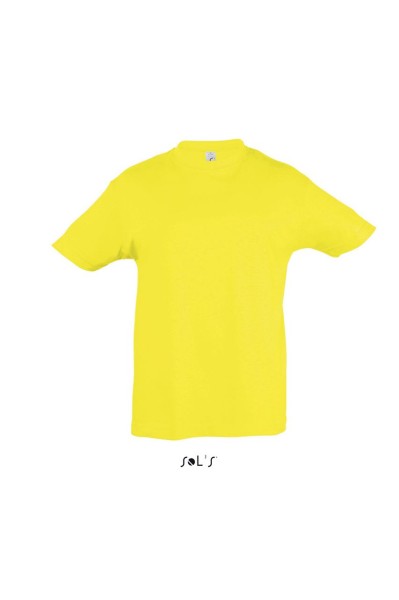 SOL'S REGENT KIDS' - ROUND NECK T-SHIRT Sárga 