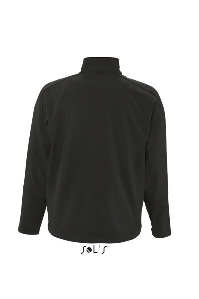 SOL'S RELAX - MEN'S SOFTSHELL ZIPPED JACKET Fekete 