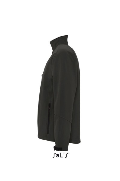 SOL'S RELAX - MEN'S SOFTSHELL ZIPPED JACKET Fekete 