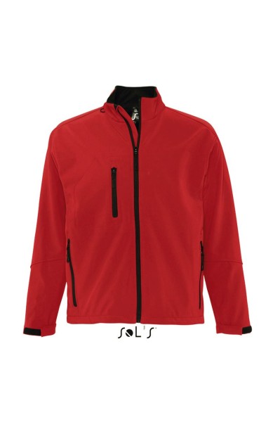 SOL'S RELAX - MEN'S SOFTSHELL ZIPPED JACKET Piros 