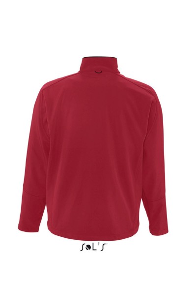 SOL'S RELAX - MEN'S SOFTSHELL ZIPPED JACKET Piros 