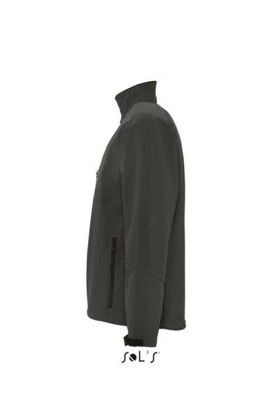 SOL'S RELAX - MEN'S SOFTSHELL ZIPPED JACKET Szürke 