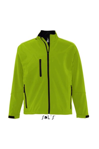 SOL'S RELAX - MEN'S SOFTSHELL ZIPPED JACKET Zöld 