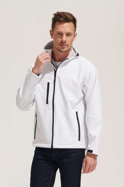 SOL'S REPLAY MEN - HOODED SOFTSHELL Kék 