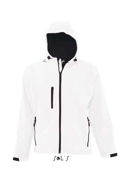 SOL'S REPLAY MEN - HOODED SOFTSHELL Fehér 