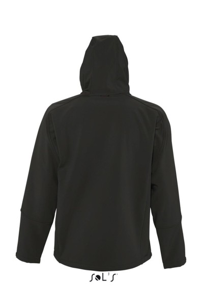 SOL'S REPLAY MEN - HOODED SOFTSHELL Fekete 