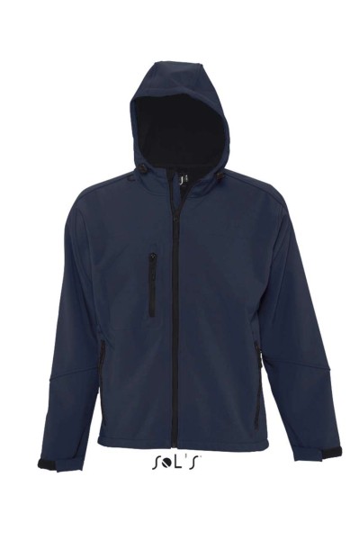SOL'S REPLAY MEN - HOODED SOFTSHELL Kék 