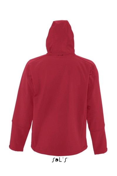 SOL'S REPLAY MEN - HOODED SOFTSHELL Piros 