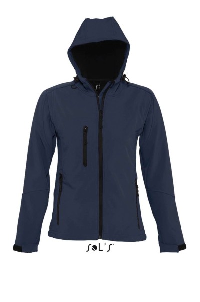 SOL'S REPLAY WOMEN - HOODED SOFTSHELL Kék 