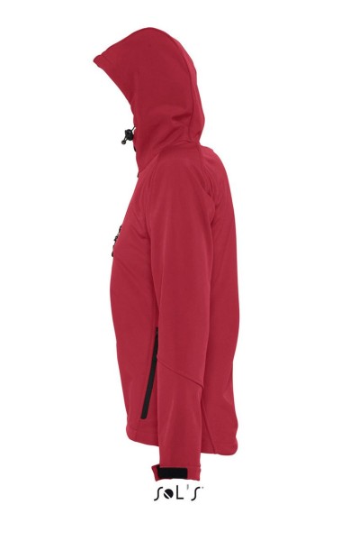 SOL'S REPLAY WOMEN - HOODED SOFTSHELL Piros 