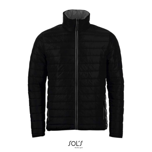 SOL'S RIDE MEN - LIGHT PADDED JACKET Fekete 